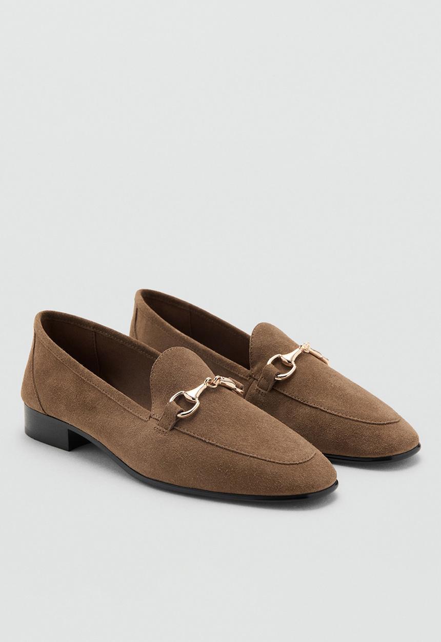 MANGO - Liso1 suede loafer - light/pastel brown