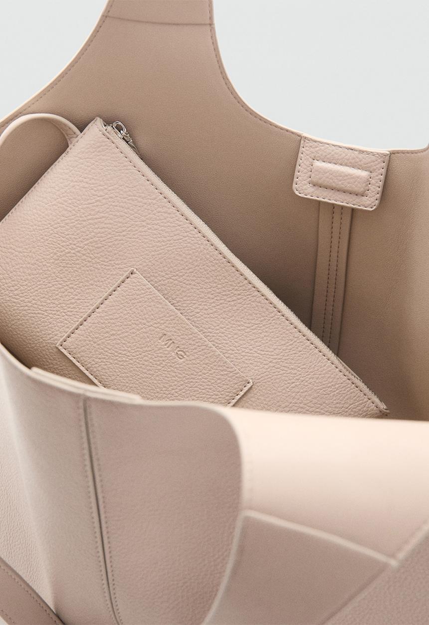 MANGO - Candance tote bag - natural