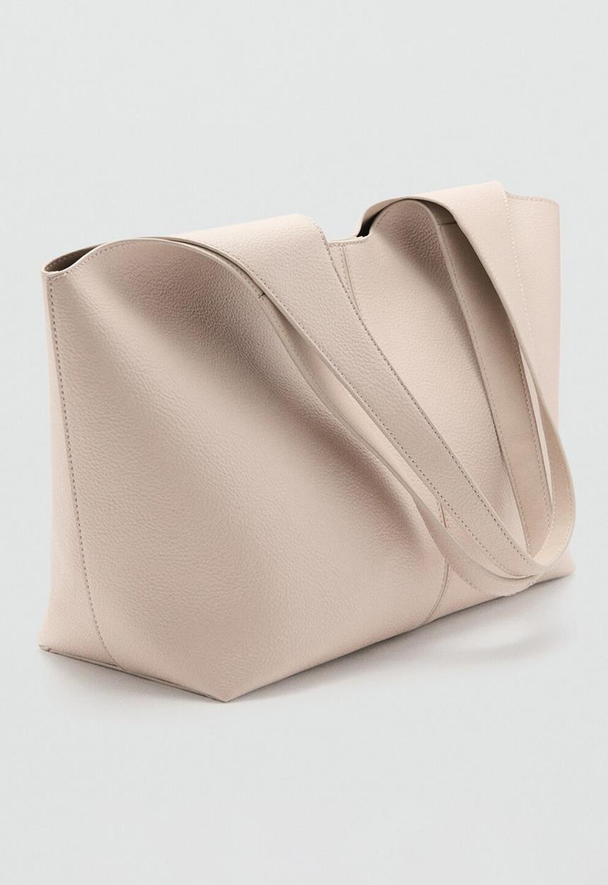 MANGO - Candance tote bag - natural