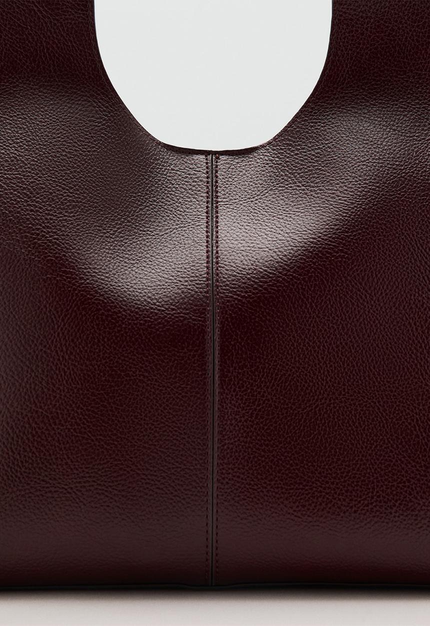 MANGO - Candance tote bag - dark red
