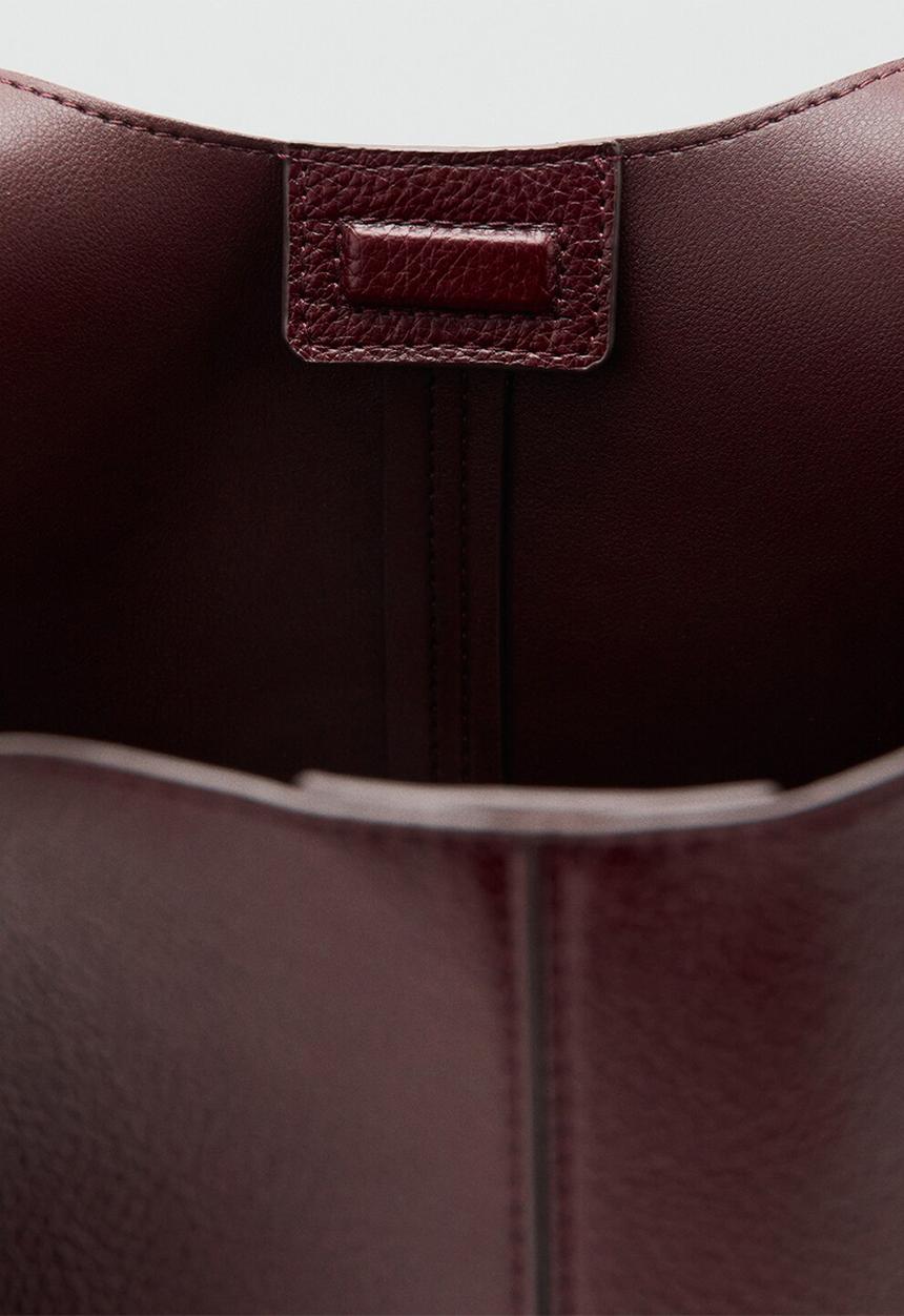 MANGO - Candance tote bag - dark red