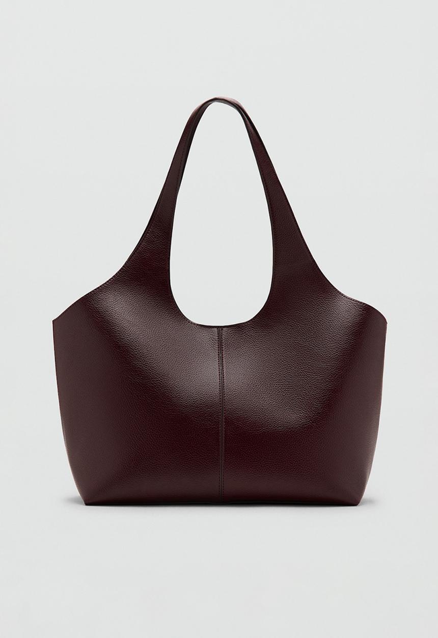 MANGO - Candance tote bag - dark red
