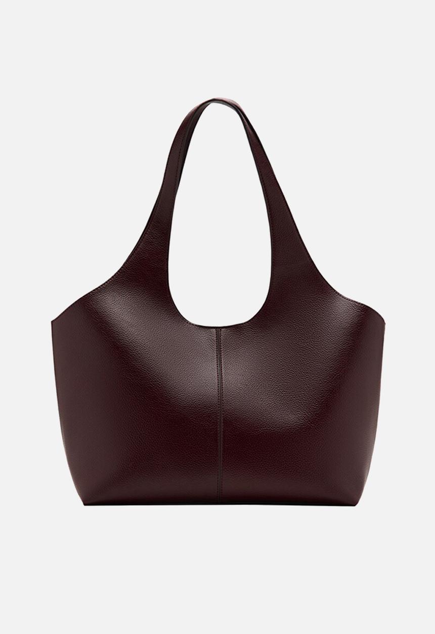 MANGO - Candance tote bag - dark red