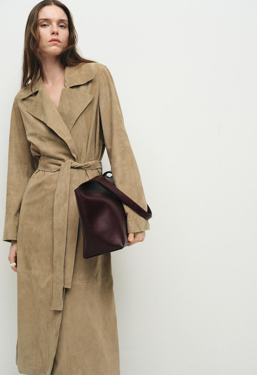 MANGO - Candance tote bag - dark red