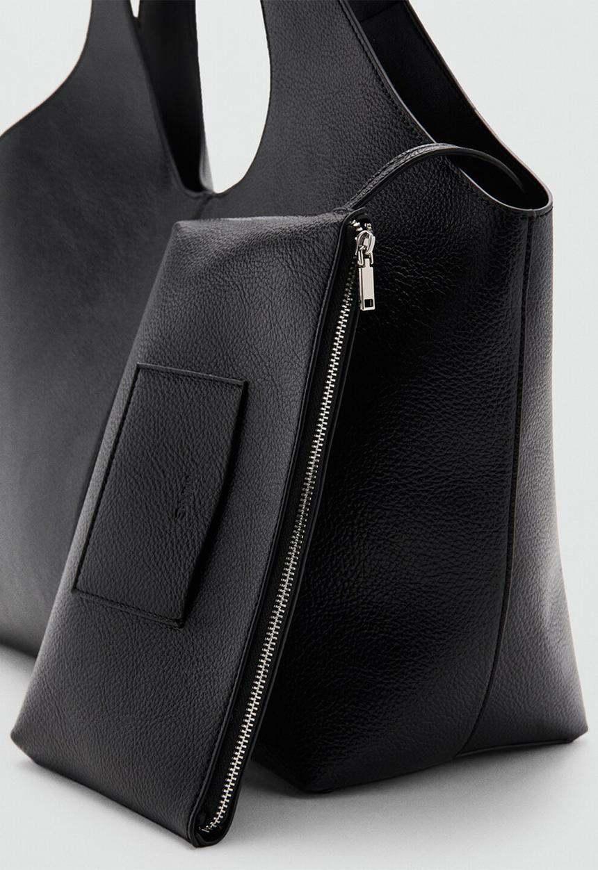 MANGO - Candance tote bag - black