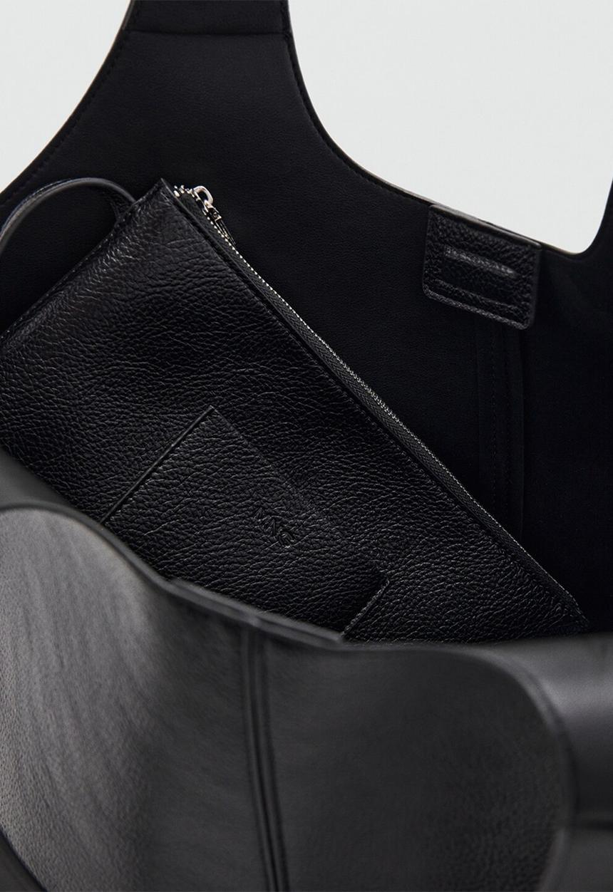 MANGO - Candance tote bag - black