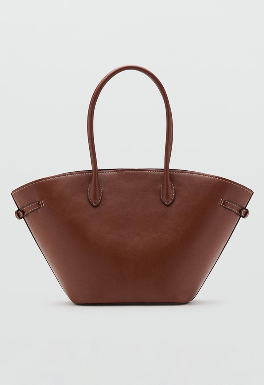 MANGO - Capi shoulder bag - medium brown