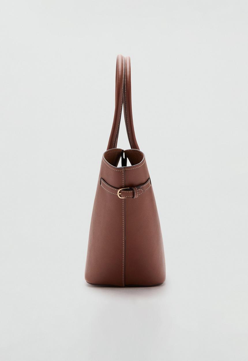 MANGO - Capi shoulder bag - medium brown
