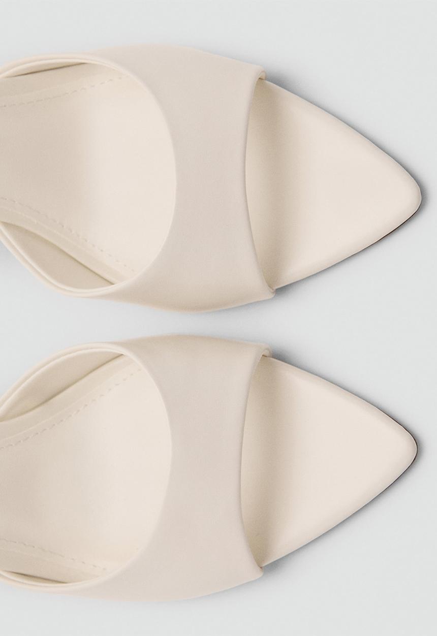 MANGO - pepywh mule heel - light beige