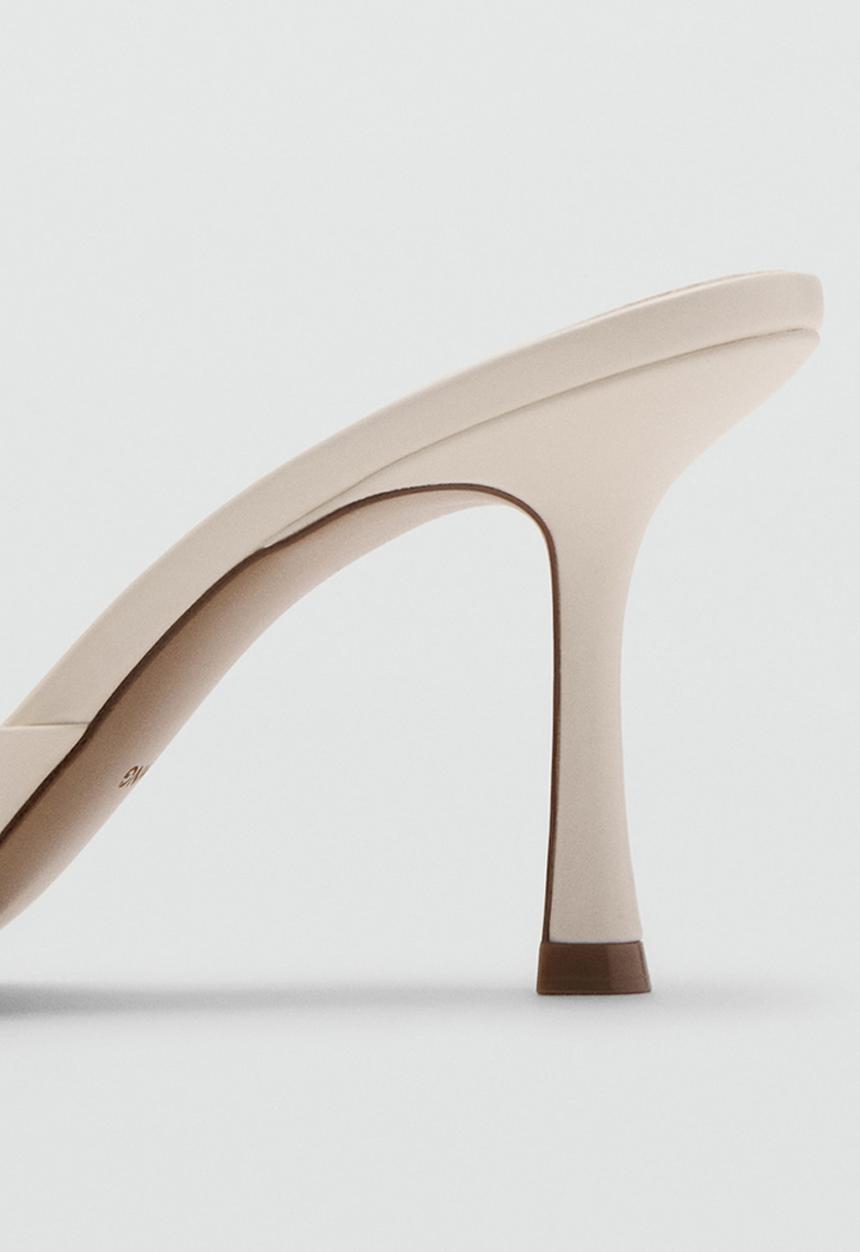 MANGO - pepywh mule heel - light beige