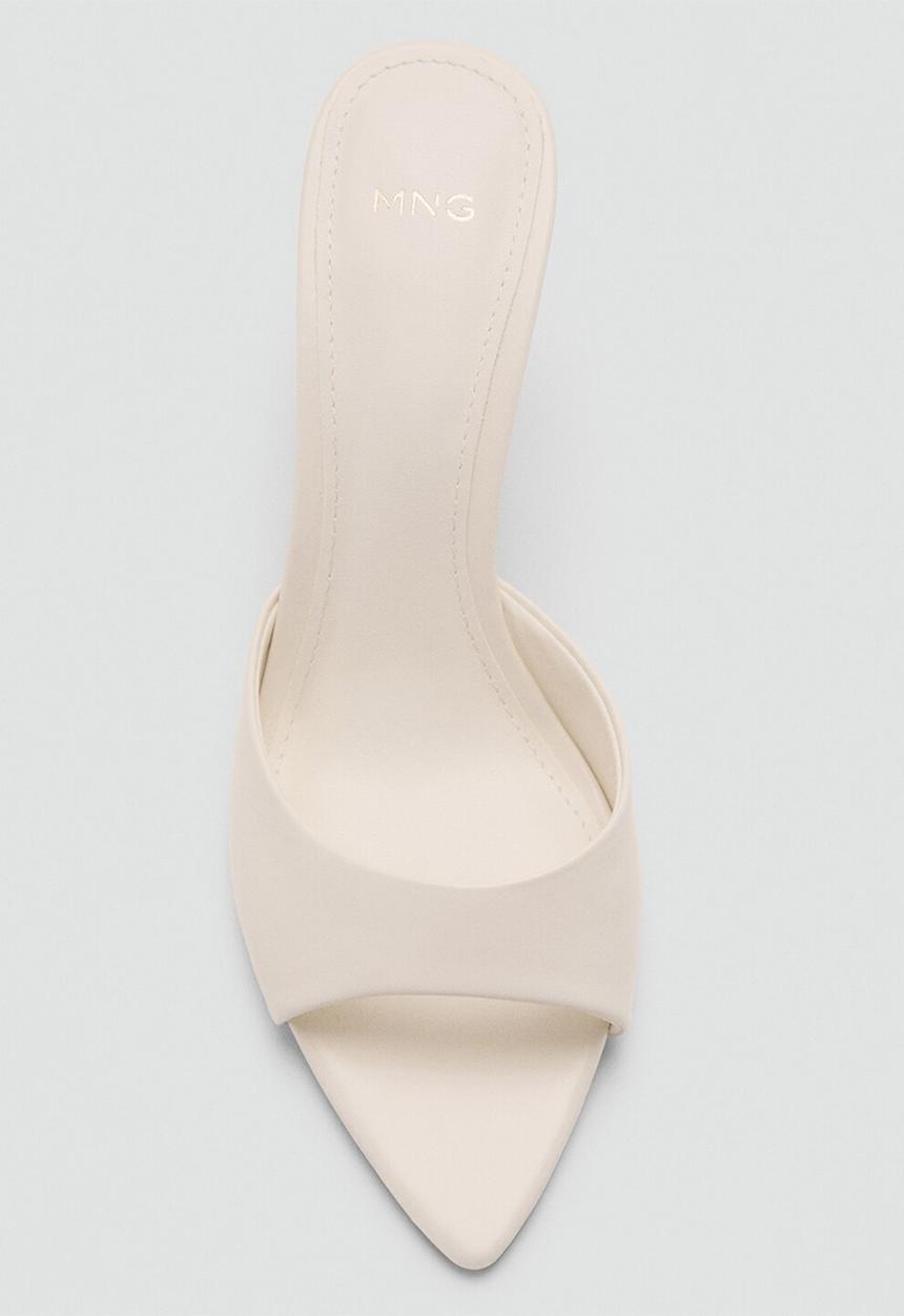MANGO - pepywh mule heel - light beige