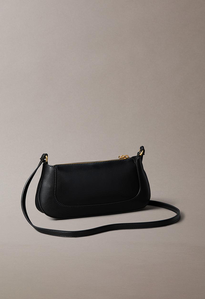 Calvin Klein - Hardware zip crossbody- black