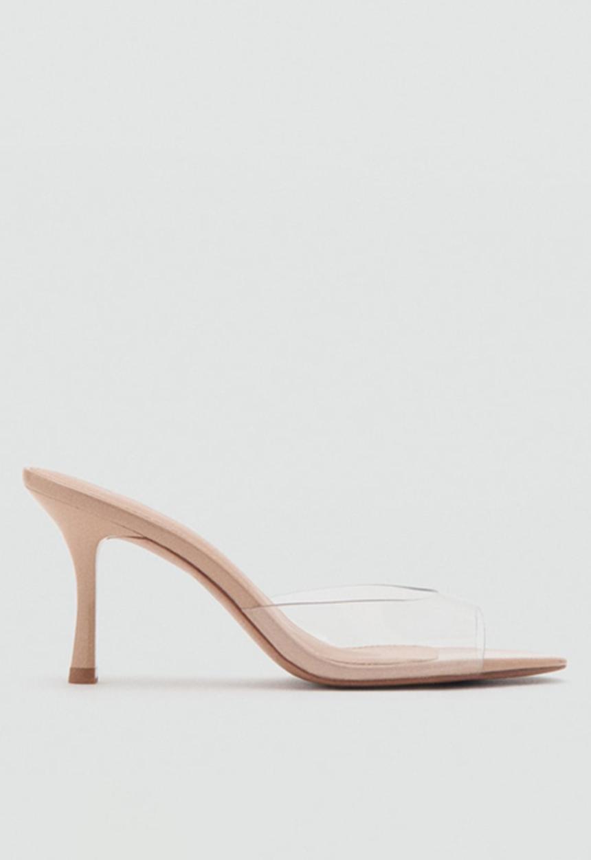 MANGO - Patri mule heel -light/pastel pink