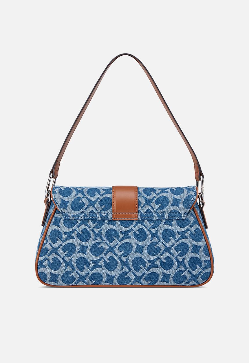 GUESS - Erika Flap Crossbody Bag - Denim