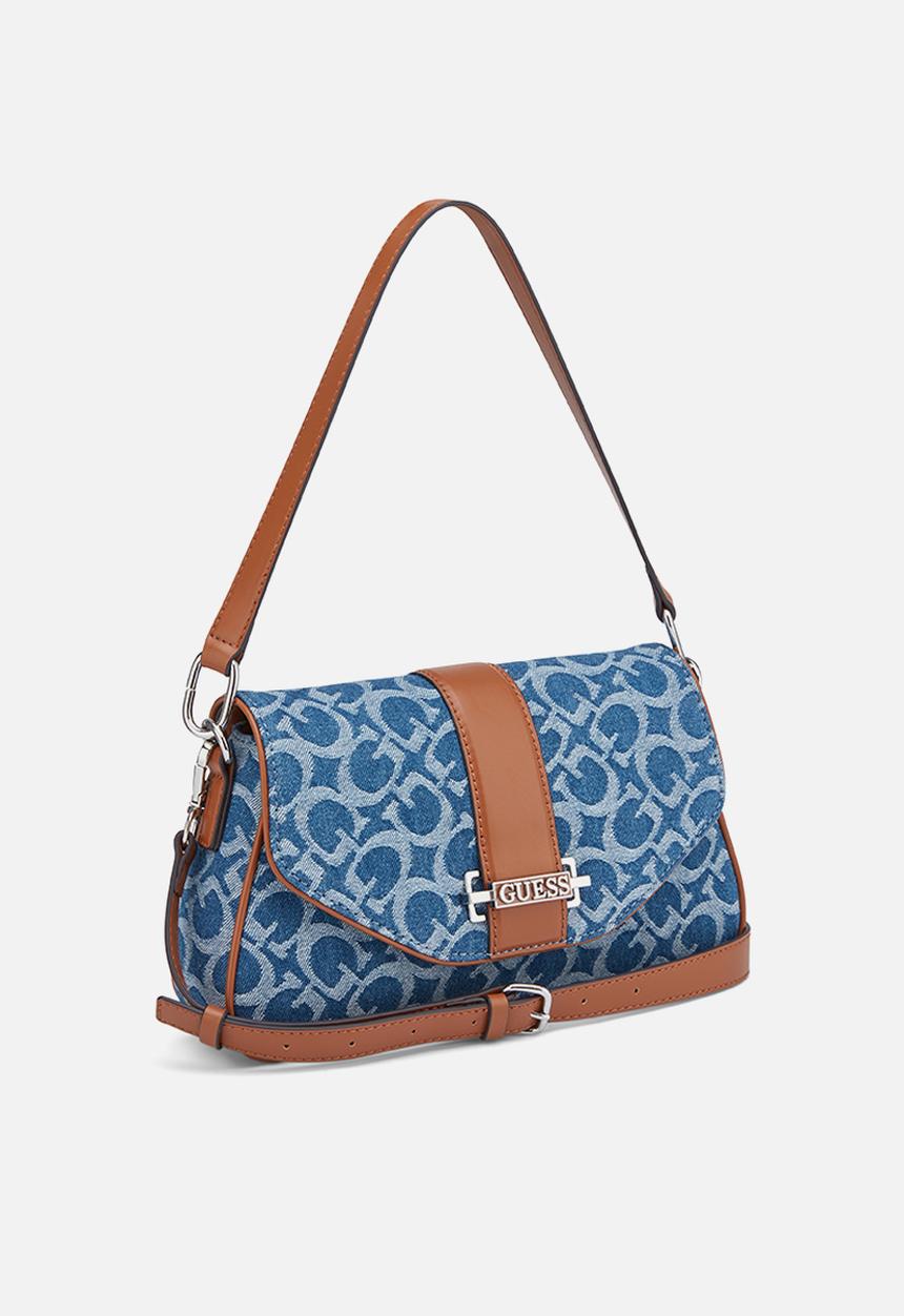 バッグ erika Erika Flap Crossbody Bag-Denim