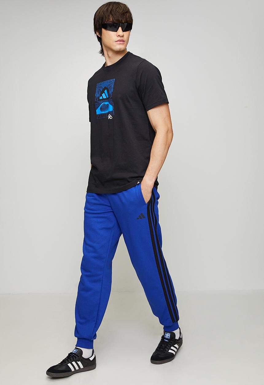 adidas Performance - 3 Stripe Future Icons FL Trackpant  -Royal  Blue