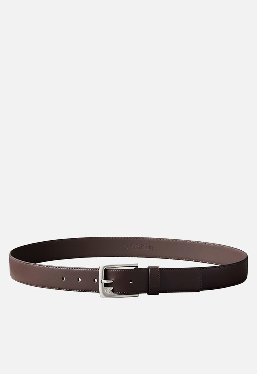 Calvin Klein - Ssnl Mono Frame Buckle 35Mm - CK Dark Brown/Pewter