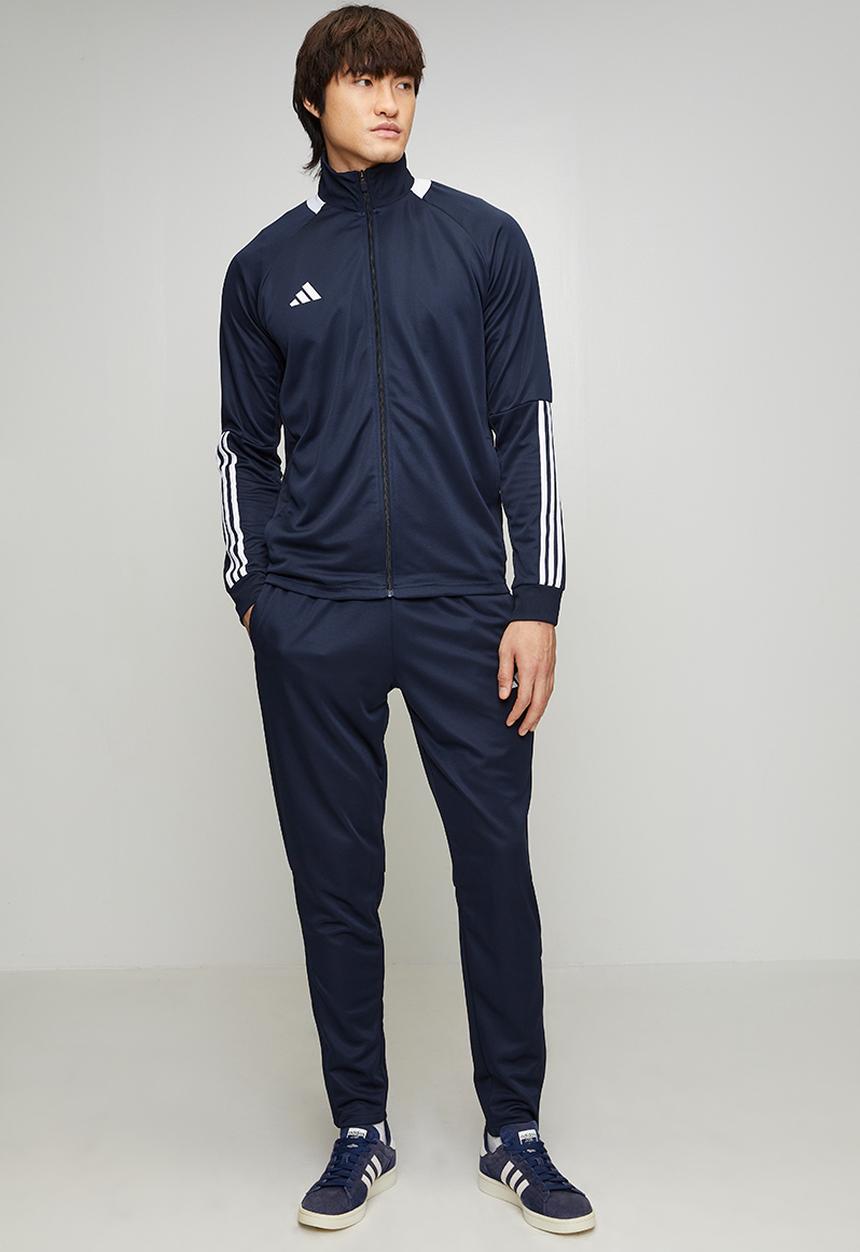 adidas Performance - AEROREADY Sereno Cut 3-Stripes Track Suit set  -  Navy Leg Ink/White