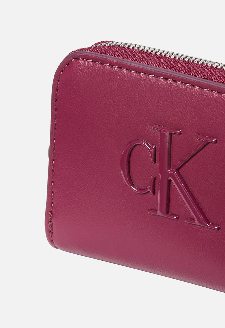 Calvin Klein - Bold ck medium zip around- alluring pink