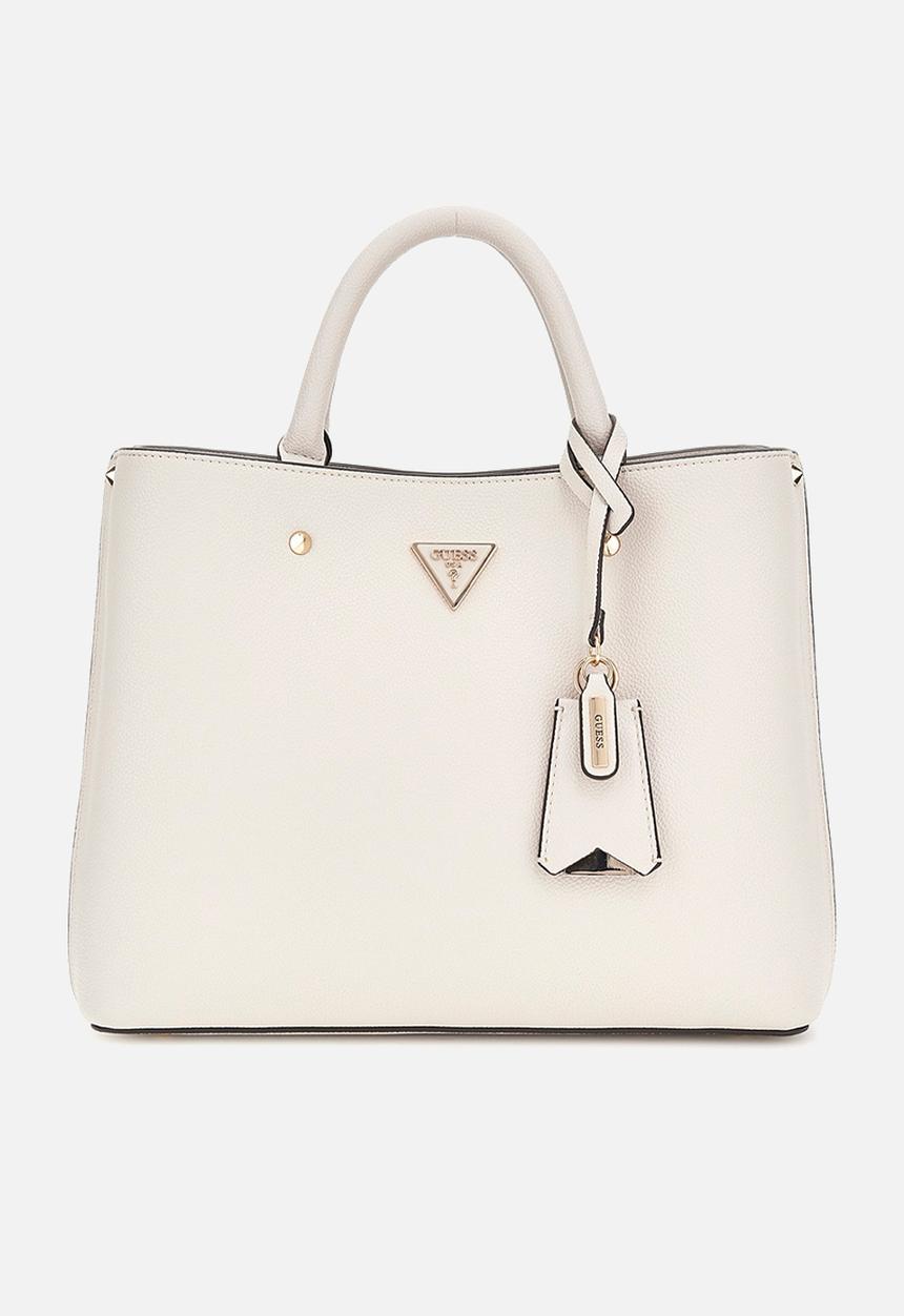 GUESS - Meridian Girlfriend Satchel Bag - Ivory