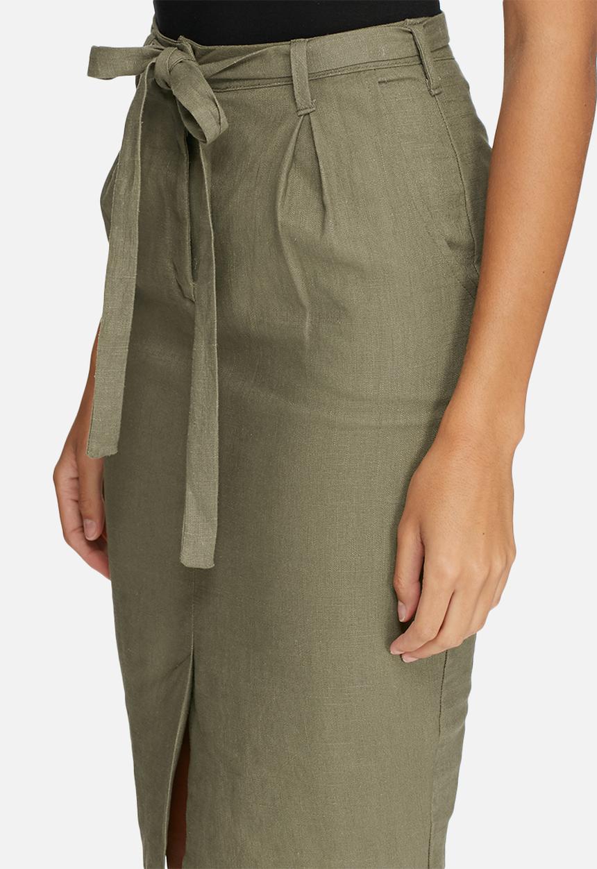 dailyfriday - Linen pleated skirt