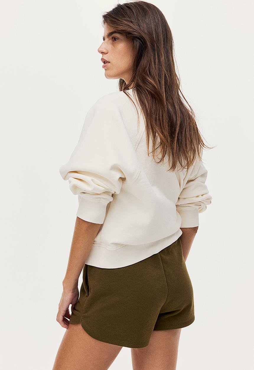 H&M - Sweatshirt shorts - dark khaki green