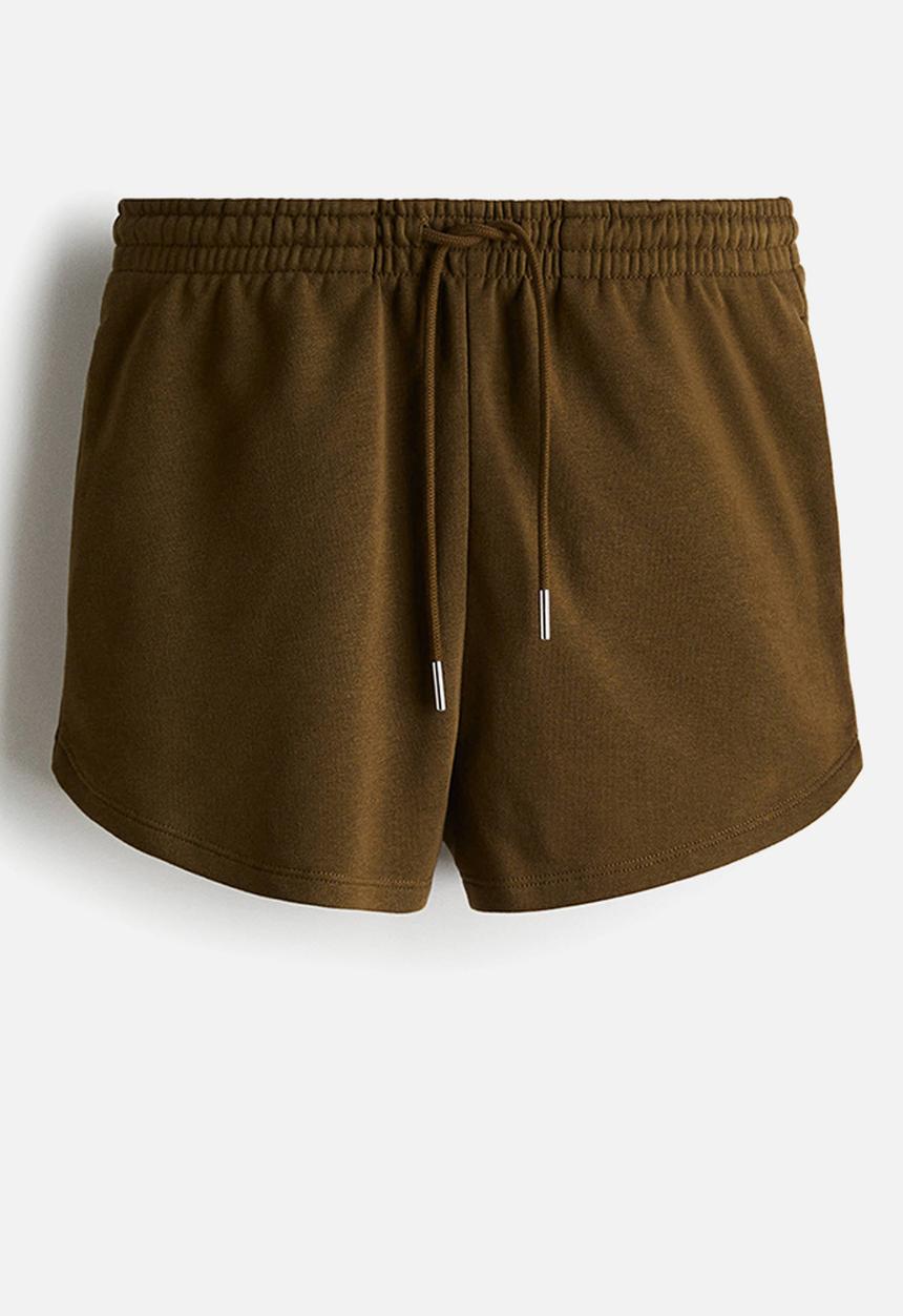 H&M - Sweatshirt shorts - dark khaki green