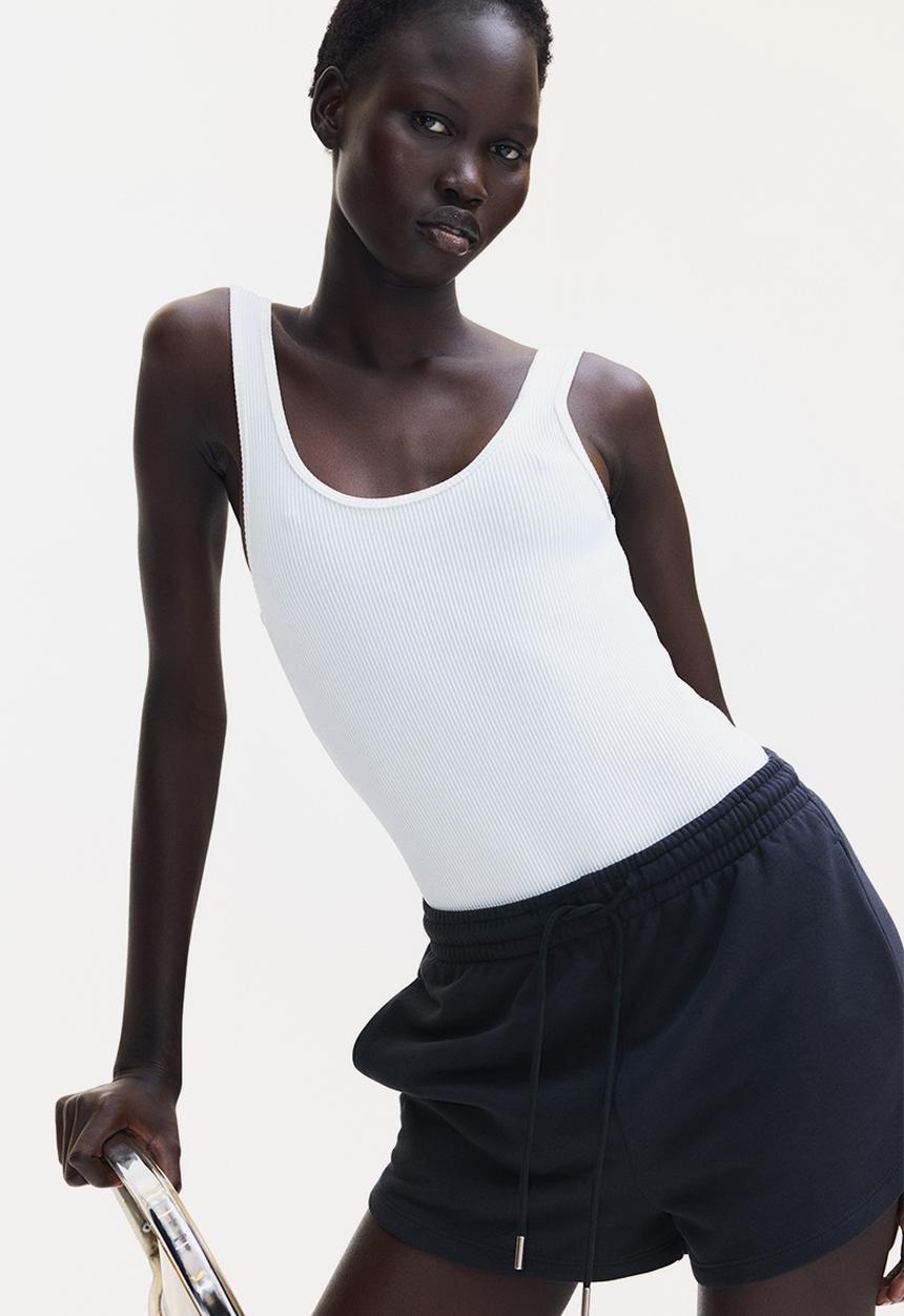 H&M - Sweatshirt shorts - navy blue