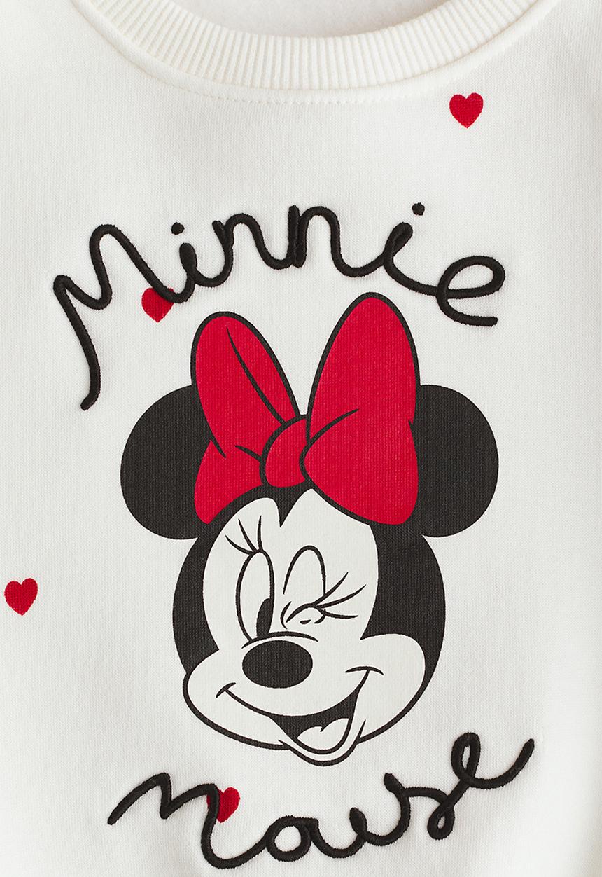 H&M - Motif-detail sweatshirt - white/minnie mouse