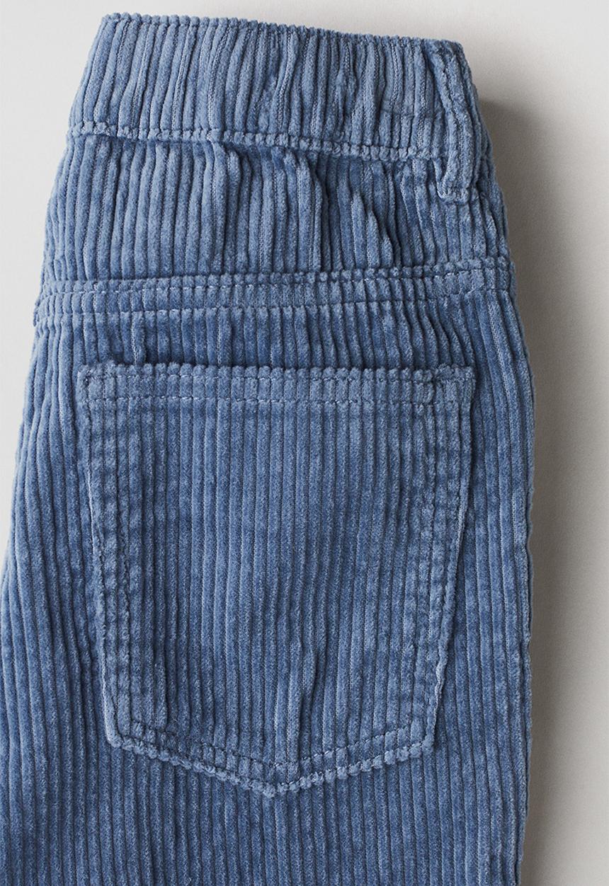 H&M - Cotton corduroy trousers - dusty blue