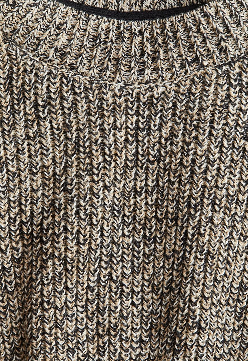 H&M - Rib-knit cotton jumper - beige marl