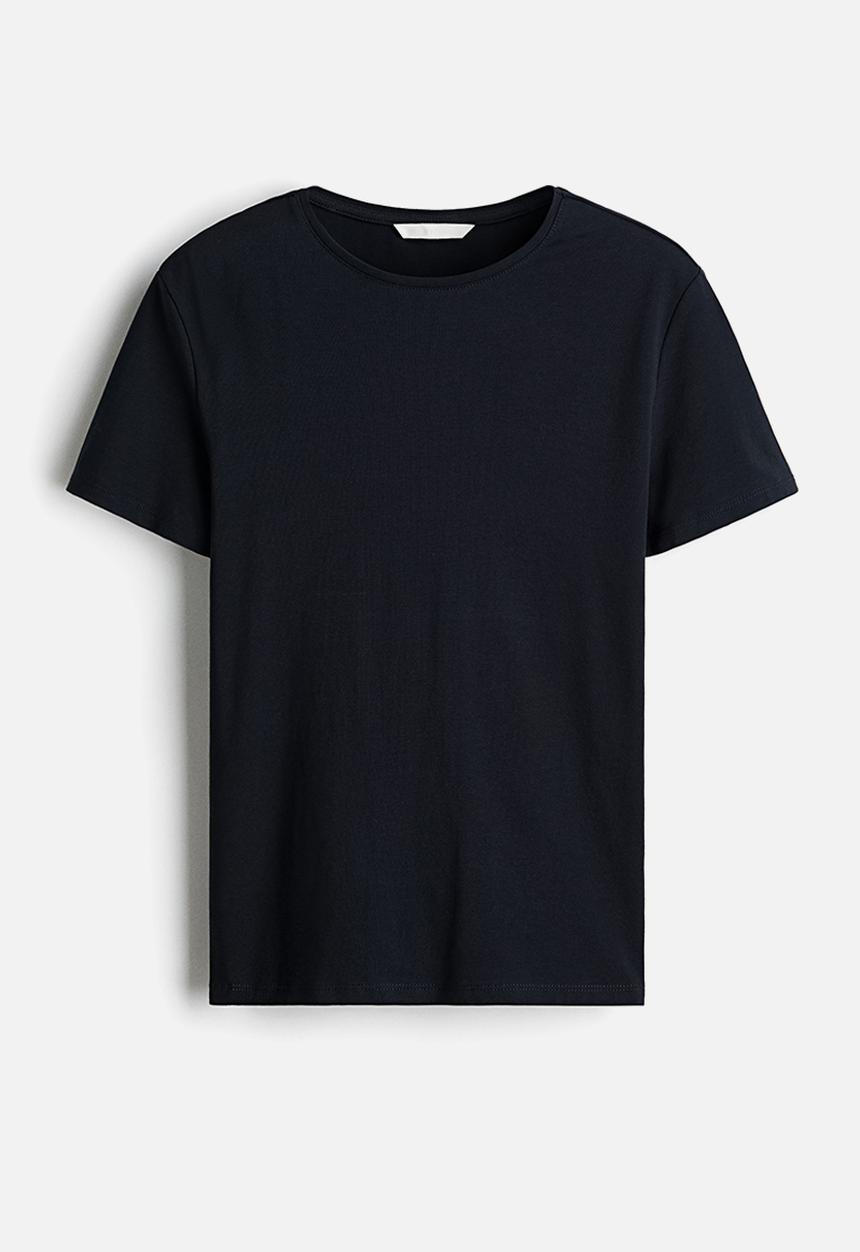 H&M - Fitted t-shirt - navy blue