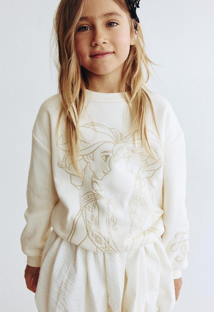 H&M - Printed sweatshirt - white/frozen