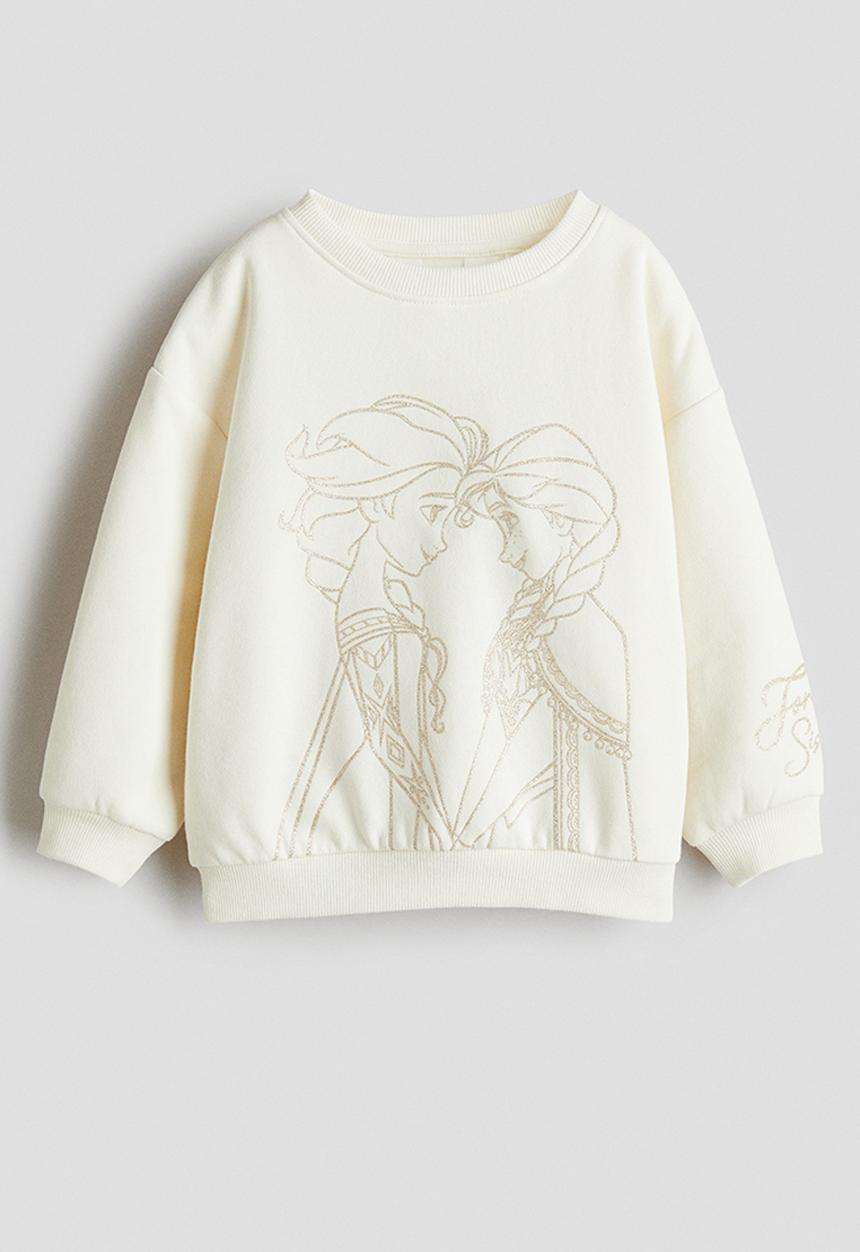 H&M - Printed sweatshirt - white/frozen
