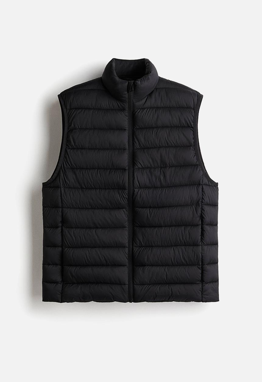 H&M - Slim fit water-repellent puffer gilet - black