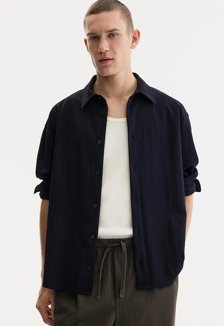 H&M - Loose fit shirt - navy blue