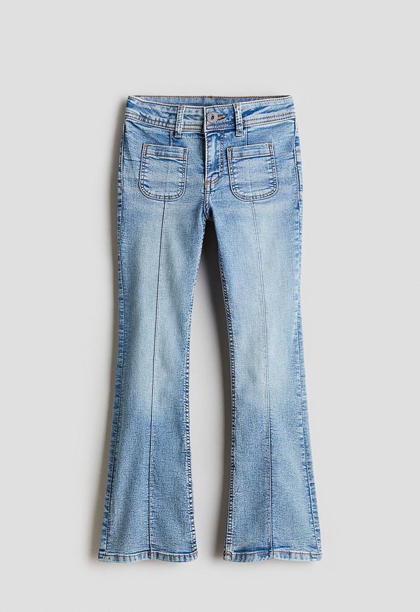 H&M - Flared leg low jeans - light denim blue