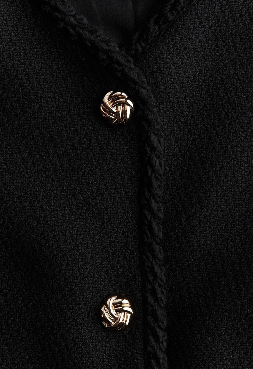 Boucle jacket - black - 1293054003