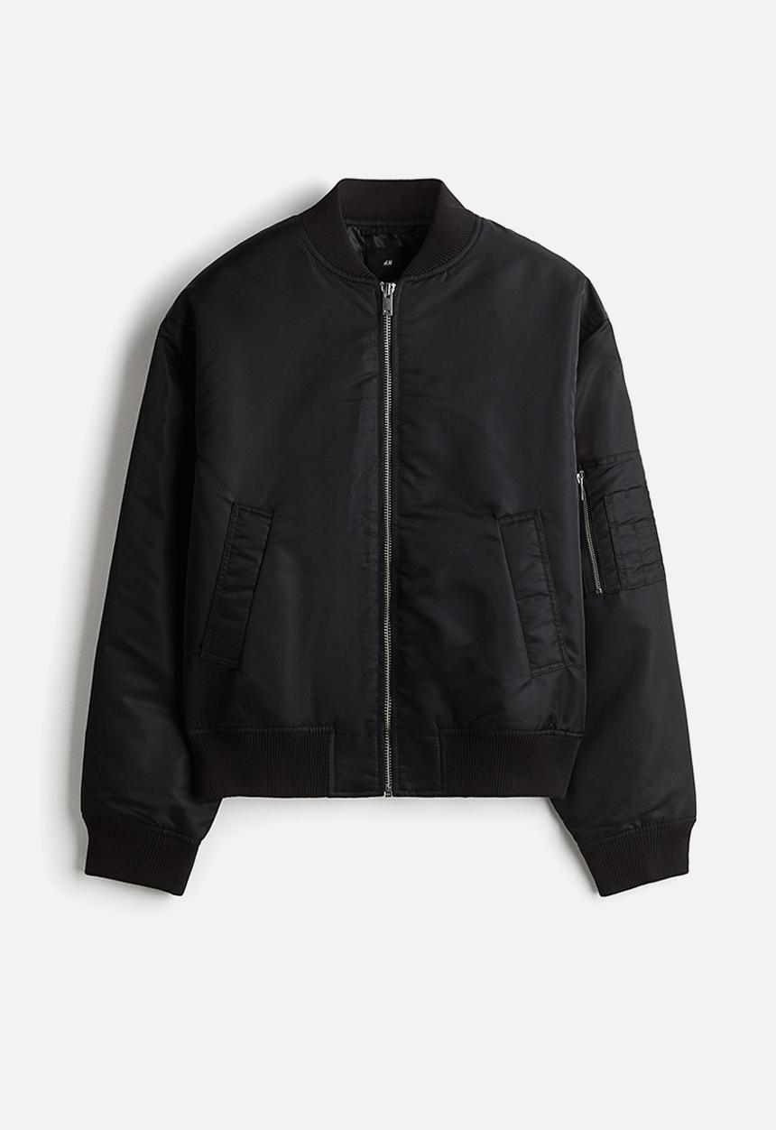 H&M - Nylon bomber jacket - black