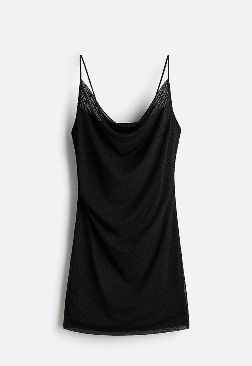 H&M - Draped strappy dress - black