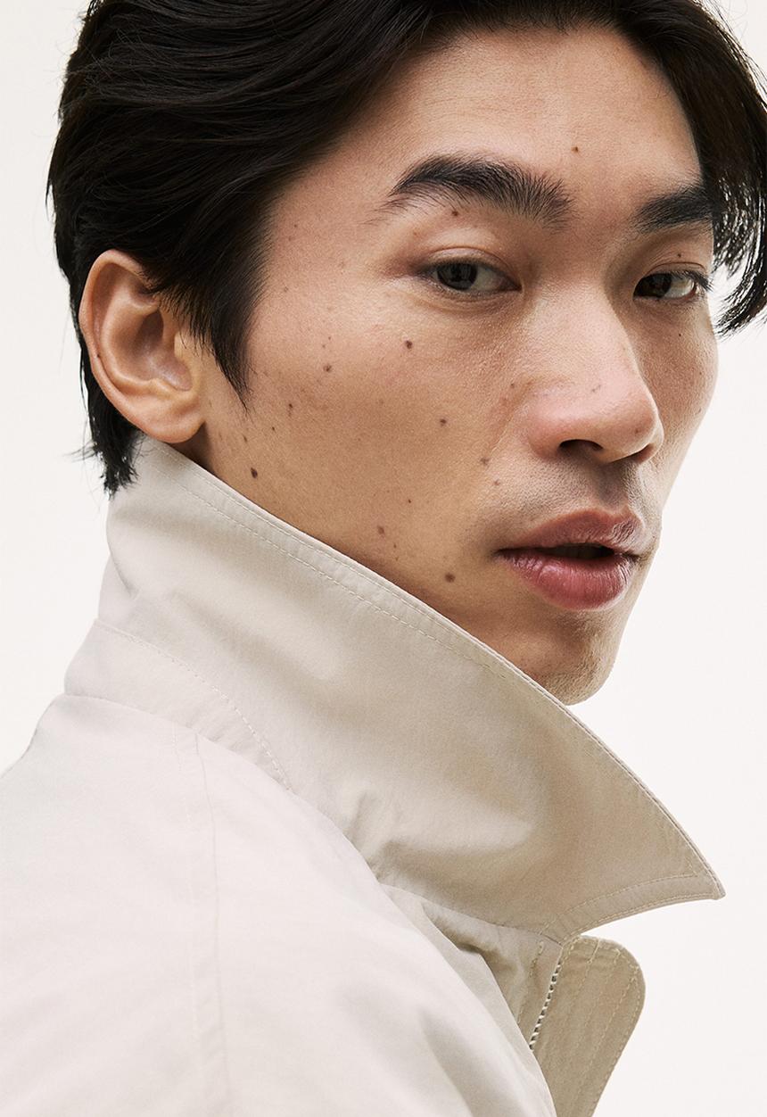 H&M - Collared bomber jacket - beige