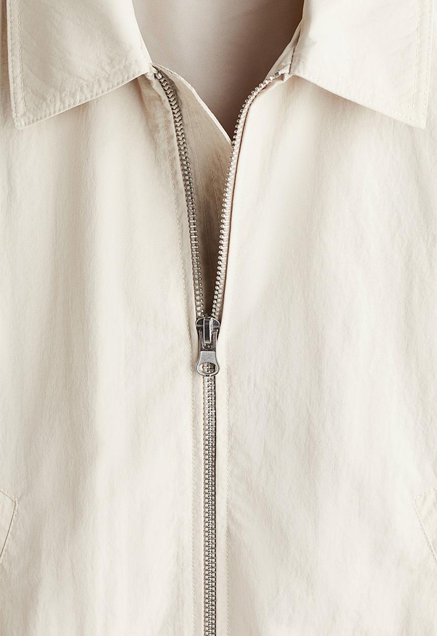 H&M - Collared bomber jacket - beige