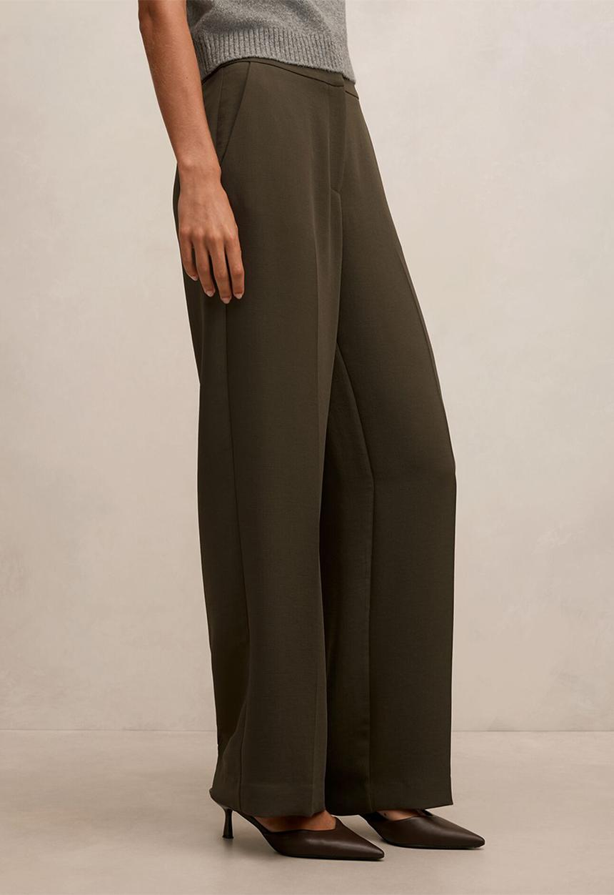 Forever New - Dani straight leg pants in olive