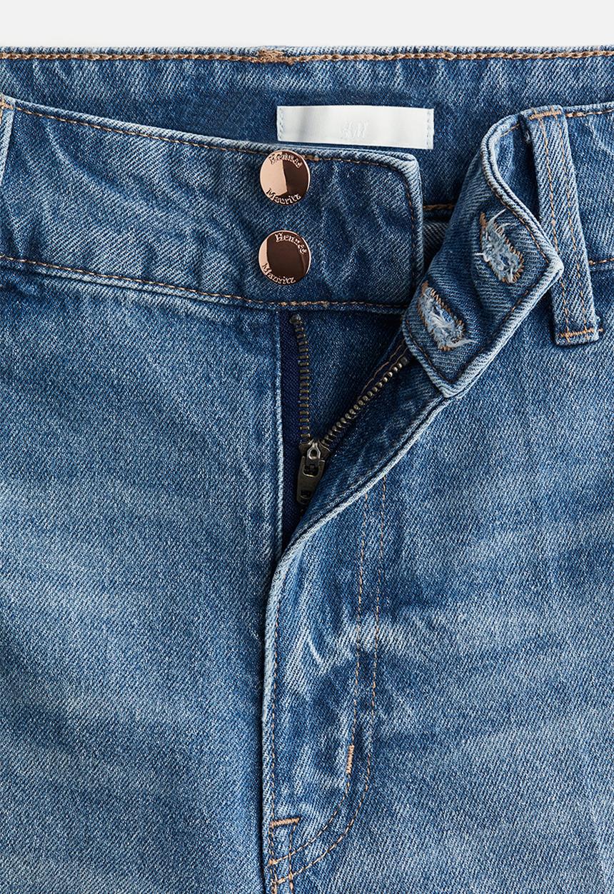 H&M - Wide high jeans - denim blue