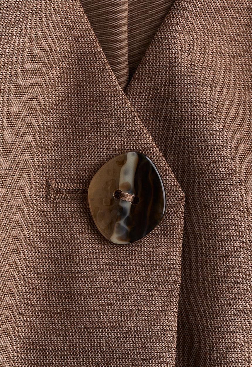 H&M - V-neck waistcoat - brown
