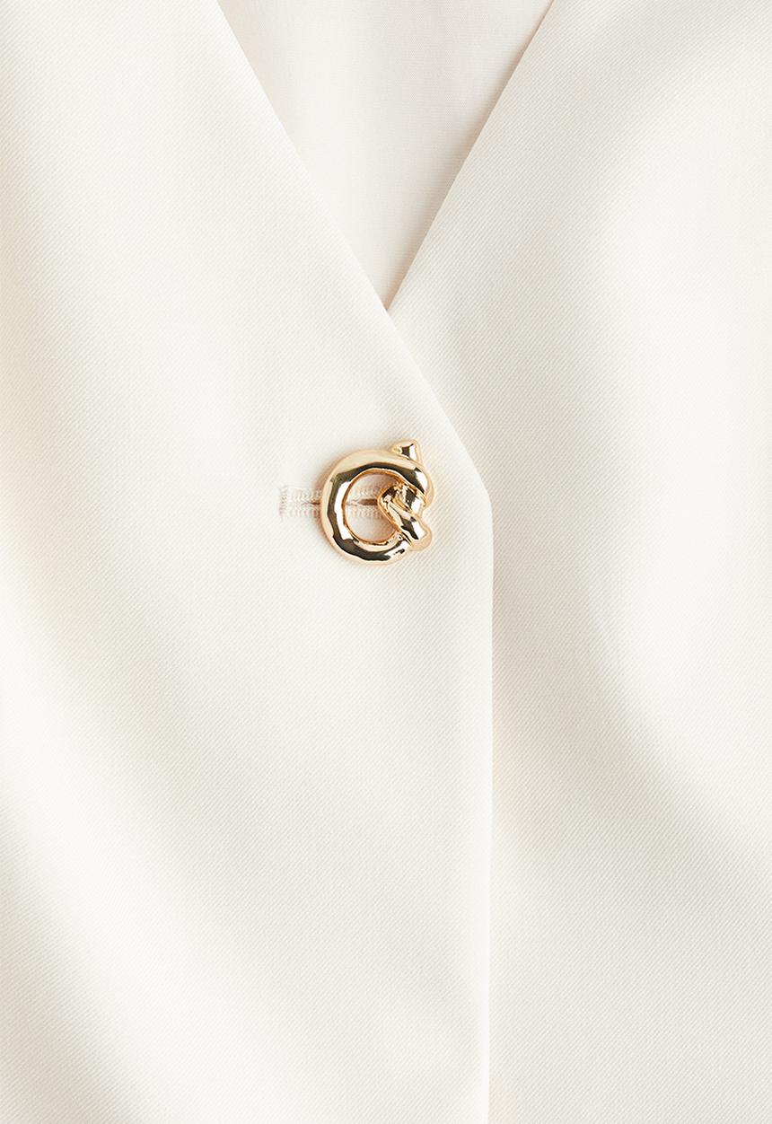 H&M - V-neck waistcoat - cream