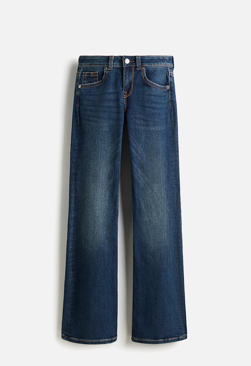 H&M - Flared low jeans - dark denim blue