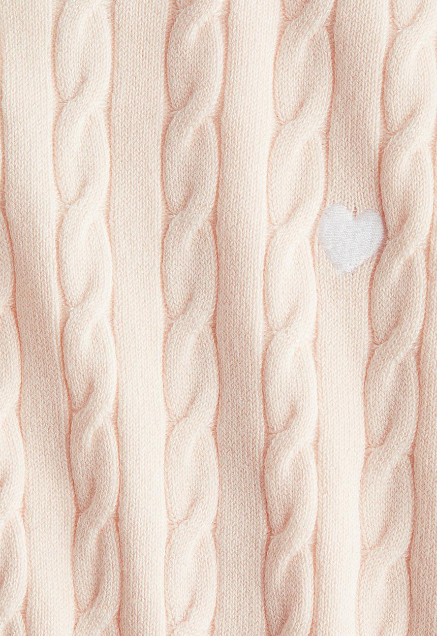 H&M - Cable-knit jumper - light pink