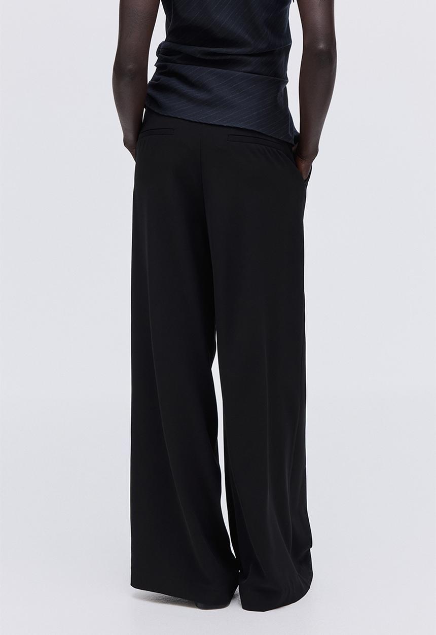 H&M - Wide trousers - black