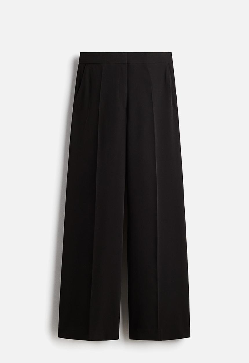 H&M - Wide trousers - black
